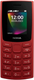 Миниатюра изображения товара Мобильный телефон Nokia 106 DS / TA-1564 (красный)