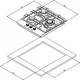 Миниатюра изображения товара Газовая варочная панель Weissgauff HGG 451 WGV Nano Glass