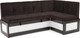 Миниатюра изображения товара Уголок кухонный мягкий Mebel-Ars Нотис 191х82х116 см / M11-27-15 (кордрой коричневый)