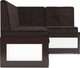Миниатюра изображения товара Уголок кухонный мягкий Mebel-Ars Нотис 211х82х135.5 см / M11-28-15 (кордрой коричневый)
