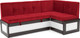 Миниатюра изображения товара Уголок кухонный мягкий Mebel-Ars Нотис 211х82х135.5 см / M11-28-16 (кордрой красный)