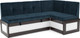 Миниатюра изображения товара Уголок кухонный мягкий Mebel-Ars Нотис 191х82х116 см / M11-27-11 (темно-синий Luna 034)