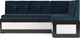Миниатюра изображения товара Уголок кухонный мягкий Mebel-Ars Нотис 211х82х135.5 см / M11-28-11 (темно-синий Luna 034)
