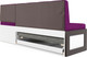 Миниатюра изображения товара Уголок кухонный мягкий Mebel-Ars Нотис 191х82х116 см / M11-27-18 (фиолет)