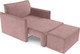 Миниатюра изображения товара Кресло-кровать Mebel-Ars Хайтон / M3-22-6 (велюр пудра НВ-178/18)
