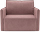 Миниатюра изображения товара Кресло-кровать Mebel-Ars Хайтон / M3-22-6 (велюр пудра НВ-178/18)