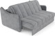 Миниатюра изображения товара Диван Mebel-Ars аккордеон Давос НПБ 140x200 см / M2-113-51 (Vivaldi темно-серый)