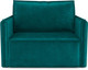 Миниатюра изображения товара Кресло-кровать Mebel-Ars Хайтон / M3-22-2 (бархат сине-зеленый Star Velvet 43 Black Green))