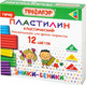 Миниатюра изображения товара Пластилин Пифагор Классический / 106505 (12цв)