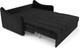 Миниатюра изображения товара Диван Mebel-Ars аккордеон Давос ППУ 155x200 см / M2-110-9 (велюр черный HB-178/17)