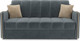 Миниатюра изображения товара Диван Mebel-Ars аккордеон Давос ППУ 180x200 см / M2-111 5-42 (велюр серо-синий HB-178/26)