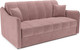 Миниатюра изображения товара Диван Mebel-Ars аккордеон Давос ППУ 140x200 см / M2-109-6 (велюр пудра НВ-178/18)