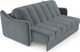 Миниатюра изображения товара Диван Mebel-Ars аккордеон Давос ППУ 140x200 см / M2-109 5-42 (велюр серо-синий HB-178/26)