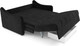 Миниатюра изображения товара Диван Mebel-Ars аккордеон Давос ППУ 140x200 см / M2-109-9 (велюр черный HB-178/17)