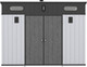 Миниатюра изображения товара Сарай из пластика Springhouse Smart Villa Pent 1073 (черный/светло-серый)