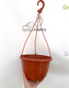 Миниатюра изображения товара Набор вазонов GreenTerra С подвесом 25/16см 4.7л (5шт, терракотовый)