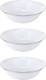 Миниатюра изображения товара Набор салатников Pars Opal Round Classic Gold C / RG-C0036-3 (3шт)