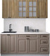 Миниатюра изображения товара Кухонный гарнитур Интерлиния Мила Деко 1.8А (луна/дуб вотан/опал светлый)
