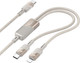 Миниатюра изображения товара Кабель Hoco U139 2в1 Type-C/Type-C + Lightning (1.2м, золотой)
