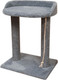 Миниатюра изображения товара Лежанка-когтеточка Cat House С овальной полкой Лайт 0.55 (ковролин серый)