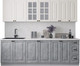 Миниатюра изображения товара Кухонный гарнитур Интерлиния Мила Деко 2.5А (керамика/белый/опал светлый)