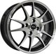 Миниатюра изображения товара Литой диск Megami MGM-5 14x6" 4x100мм DIA 67.1мм ET 43мм BKF