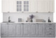 Миниатюра изображения товара Кухонный гарнитур Интерлиния Мила Деко 3.0А (керамика/белый/опал светлый)