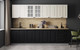 Миниатюра изображения товара Кухонный гарнитур Интерлиния Мила Деко 3.0А (черный/белый/дуб бунратти)