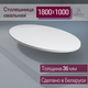 Миниатюра изображения товара Столешница для стола Millwood овальная 1800х1000х36 / 51778_b_1 (белый)