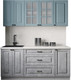 Миниатюра изображения товара Кухонный гарнитур Интерлиния Мила Деко 1.8Б (керамика/океан/опал светлый)