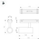 Миниатюра изображения товара Трековый светильник Arlight MAG-VIBE-SPOT-R55-18W Day4000-MIX WH 24deg / 045006
