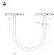 Миниатюра изображения товара Трековый светильник Arlight MAG-ORIENT-TUBE-ELASTIC-R25-L2500-35W Warm3000 BK / 044329
