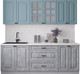 Миниатюра изображения товара Кухонный гарнитур Интерлиния Мила Деко 2.2Б (керамика/океан/опал светлый)