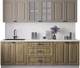 Миниатюра изображения товара Кухонный гарнитур Интерлиния Мила Деко 2.4Б (дуб вотан/луна/опал светлый)