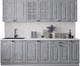 Миниатюра изображения товара Кухонный гарнитур Интерлиния Мила Деко 2.5Б (керамика/керамика/опал светлый)