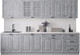 Миниатюра изображения товара Кухонный гарнитур Интерлиния Мила Деко 3.0Б (керамика/керамика/опал светлый)