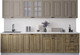 Миниатюра изображения товара Кухонный гарнитур Интерлиния Мила Деко 3.0Б (дуб вотан/луна/опал светлый)