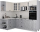 Миниатюра изображения товара Кухонный гарнитур Интерлиния Мила Деко 1.68x2.4 LV (керамика/белый/опал светлый)