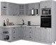 Миниатюра изображения товара Кухонный гарнитур Интерлиния Мила Деко 1.68x2.4 LV (керамика/керамика/опал светлый)