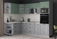 Миниатюра изображения товара Кухонный гарнитур Интерлиния Мила Деко 1.68x2.6 LV (керамика/мята/опал светлый)