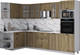 Миниатюра изображения товара Кухонный гарнитур Интерлиния Мила Деко 1.68x3.0 LV (дуб вотан/дуб вотан/белый гранит)