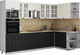Миниатюра изображения товара Кухонный гарнитур Интерлиния Мила Деко 1.68x3.0 PR (черный/белый/дуб бунратти)