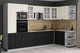 Миниатюра изображения товара Кухонный гарнитур Интерлиния Мила Деко 1.68x3.2 PR (черный/белый/дуб бунратти)