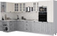 Миниатюра изображения товара Кухонный гарнитур Интерлиния Мила Деко 1.68x3.4 LV (керамика/белый/опал светлый)