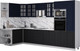 Миниатюра изображения товара Кухонный гарнитур Интерлиния Мила Деко 1.68x3.4 LV (черный/индиго/белый гранит)