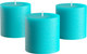 Миниатюра изображения товара Набор свечей Мелт 75мм (3шт, бирюзовый)