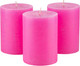 Миниатюра изображения товара Набор свечей Мелт 100мм (3шт, розовый)