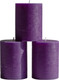 Миниатюра изображения товара Набор свечей Мелт 100мм (3шт, темно-фиолетовый)