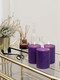 Миниатюра изображения товара Набор свечей Мелт 100мм (3шт, темно-фиолетовый)