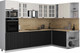 Миниатюра изображения товара Кухонный гарнитур Интерлиния Мила Деко 1.88x3.0 PR (черный/белый/дуб бунратти)